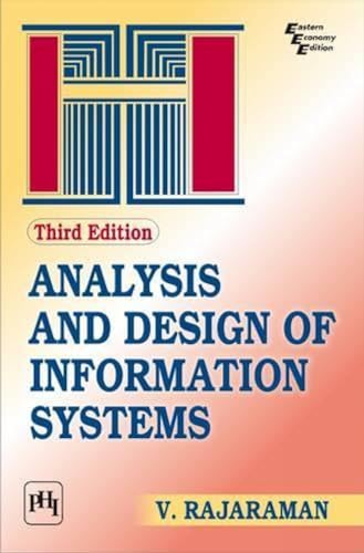 9788120343849: Analysis and Design of Information Systems