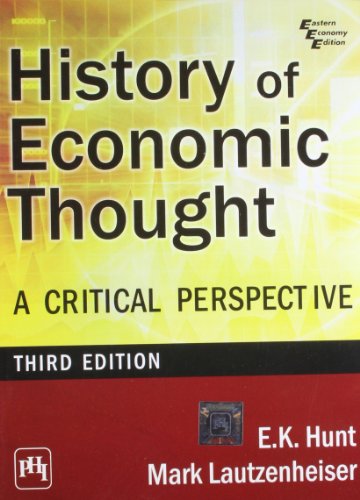 9788120344020: History Of Economic Thought-A Critical Perspective, 3Rd Ed.