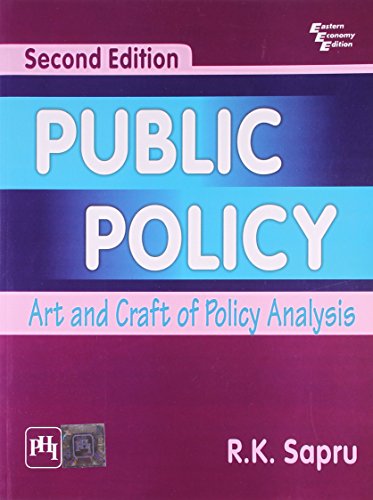 Imagen de archivo de Public Policy - Art & Craft Of Policy Anlysis a la venta por Revaluation Books
