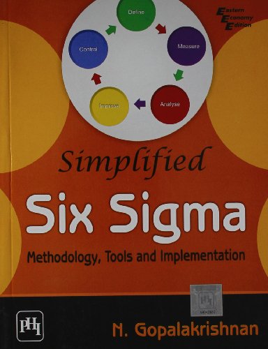 9788120345287: Simplified Six Sigma-Methodology, Tools and Implementation