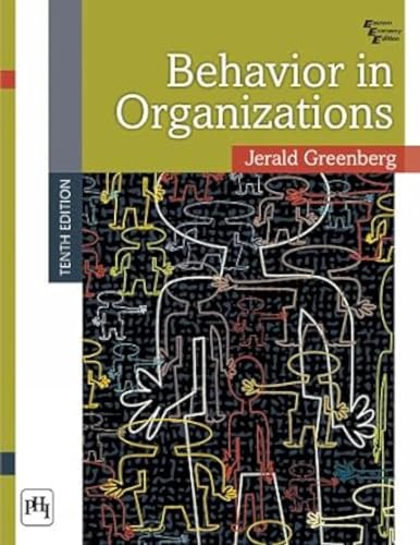 Imagen de archivo de Behavior in Organizations a la venta por Irish Booksellers