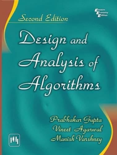 Stock image for Design and Analysis of Algorithms for sale by Blackwell's