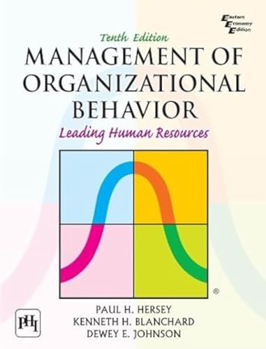 Imagen de archivo de Management of Organizational Behavior Leading Human Resources a la venta por HPB-Red