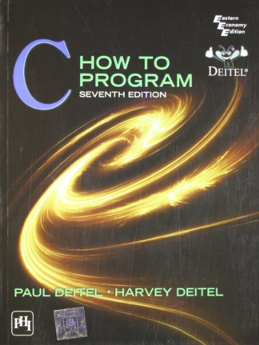 Beispielbild fr C How to Program (7th Edition) by Deitel zum Verkauf von SecondSale
