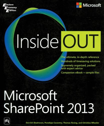 9788120349193: MICROSOFT SHAREPOINT 2013 INSIDE OUT [Paperback] RESING, THOMAS,