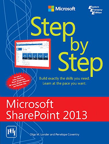 9788120349285: MICROSOFT SHAREPOINT 2013 STEP BY STEP