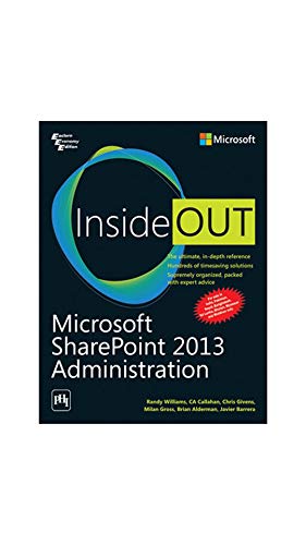 9788120350205: Microsoft SharePoint 2013 Administration Inside Out (English) [Paperback] BARRERA, JAVIER