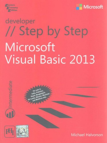 9788120350809: Ms Visual Basic 2013 Step By Step [Mass Market Paperback] [Jan 01, 2013] HALVORSON