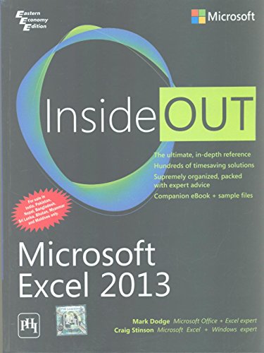 9788120350816: MICROSOFT EXCEL 2013 INSIDE OUT