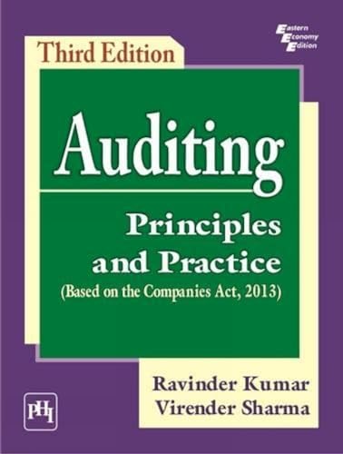 9788120350984: Auditing: Principles and Practice