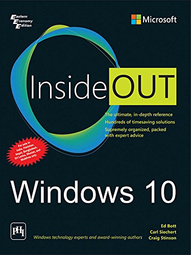 9788120352070: Windows 10 Inside Out