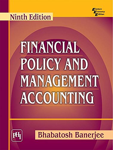 9788120352988: Financial Policy and Management Accounting