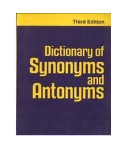 9788120408234: Dictionary of Synonyms and Antonyms