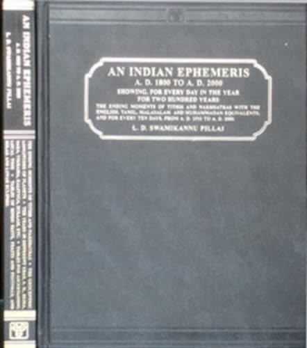 9788120602519: Indian Ephemeris: A.D. 1800 to A.D. 2000