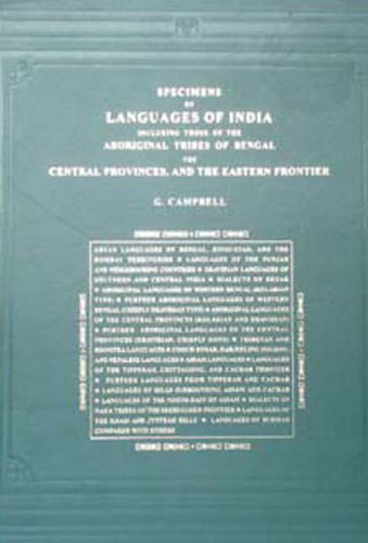 Specimens of Languages of India (9788120602625) by Caldwell, Robert; Campbell, G.