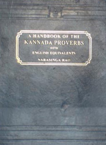 9788120603172: Handbook of Kannada Proverbs: Kannada-English - Script