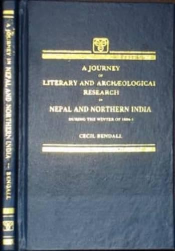 Imagen de archivo de Journey of Literary and Archaeological Research in Nepal and Northern India a la venta por PBShop.store US