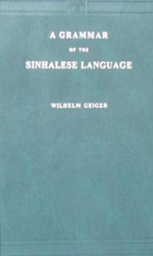 9788120611344: Grammar of the Sinhalese Language