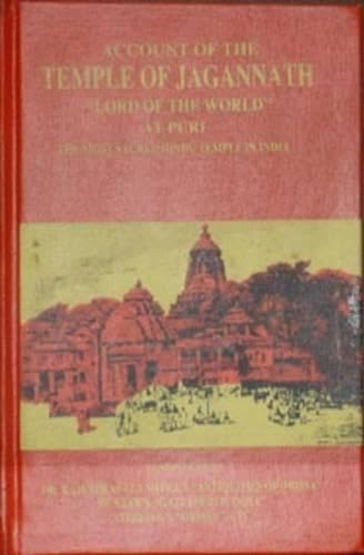 9788120611764: Account of the Temple of Jagannath, Lord of the World at Pur
