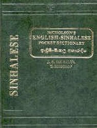 Beispielbild fr Nicholson's EnglishSinhalese Dictionary zum Verkauf von PBShop.store US