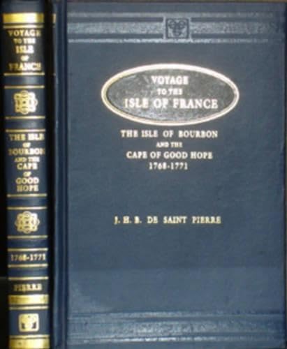 9788120614345: Voyage to the Isle of France - The Isle of Bourbon and the Cape of Good Hope 1768-1771: With Observations and Reflections Upon Nature and Mankind