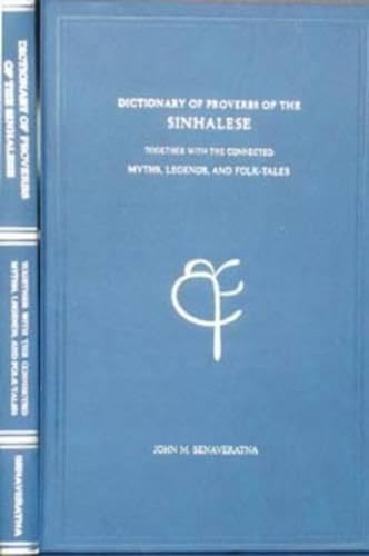 9788120619791: Dictionary of Proverbs of the Sinhalese
