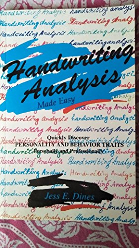 Stock image for Handwriting Analysis Made Easy for sale by Books Puddle