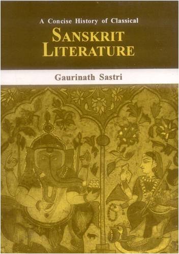 9788120800274: A Concise History of Classical Sanskrit Literature