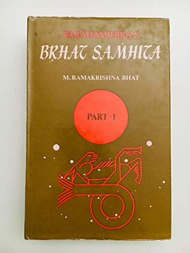 Brhat Samhita of Varahamihira - Vol. 1