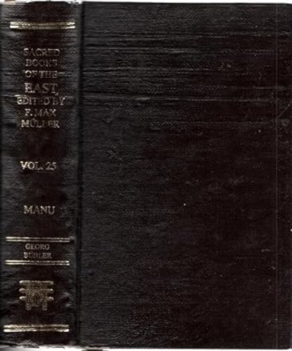 Stock image for Sacred Books of the East. Vol. 25. The Laws of Manu. Translated with Extracts from Seven Commentaries for sale by Theologia Books