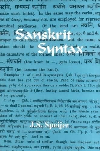 Stock image for Sanskrit Syntax for sale by Books Puddle