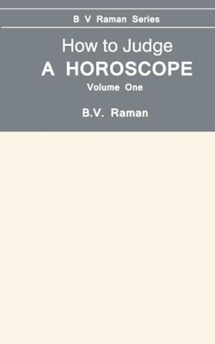 9788120808478: How to Judge a Horoscope, Vol. 1