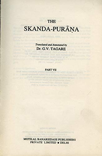 9788120812031: The Skanda-Purana: v. 55 (Ancient Indian Tradition & Mythology, v. 55)