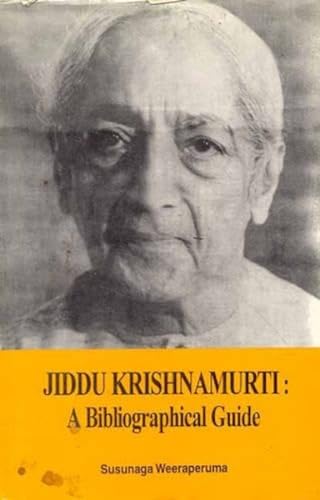 Stock image for Jiddu Krishnamurti: A Bibliographical Guide for sale by GF Books, Inc.