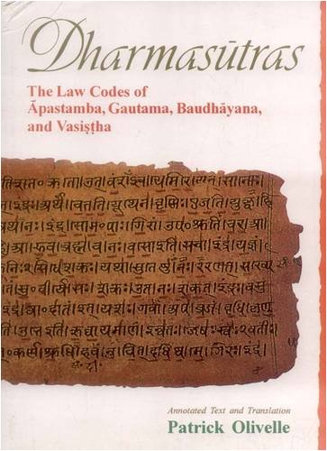 Imagen de archivo de Dharmasutras (The Law Codes Of Apastaba) a la venta por Books in my Basket