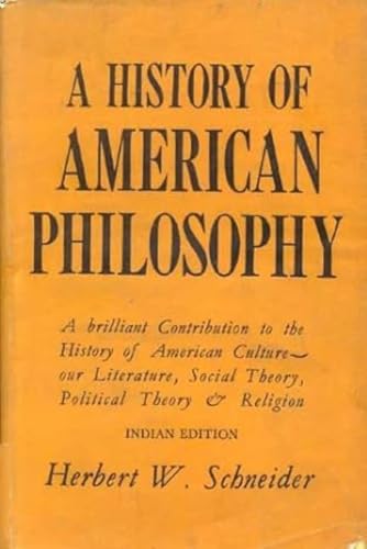 9788120824546: History of American Philosophy