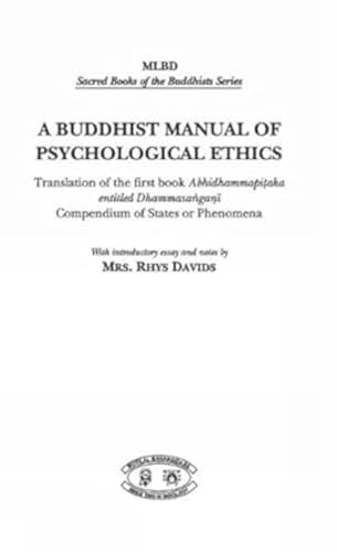 Beispielbild fr Buddhist Manual Of Psychological Ethics zum Verkauf von Books in my Basket