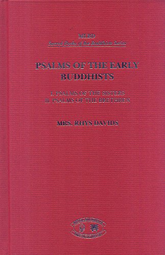 Imagen de archivo de Psalms of the Early Buddhists a la venta por Books Puddle