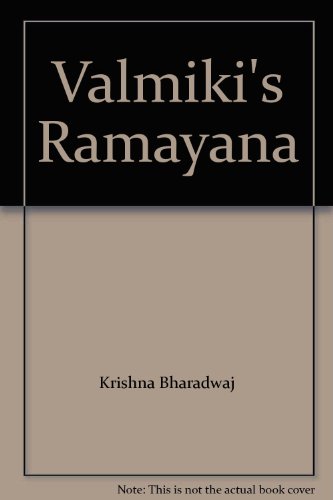 Valmiki's Ramayana (9788120900387) by Krishna Bharadwaj
