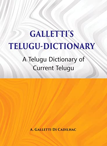 Beispielbild fr Telugu Dictionary of Current Telugu zum Verkauf von Books Puddle