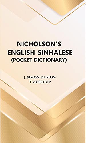 9788121243513: Nicholson's English- Sinhalese (Pocket Dictionary)