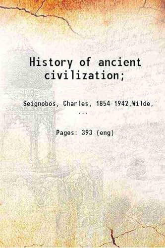 Stock image for History of Ancient Civilization for sale by Books Puddle