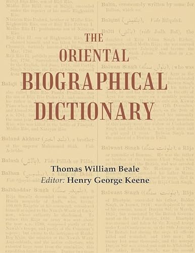 Imagen de archivo de The Oriental Biographical Dictionary a la venta por Books Puddle
