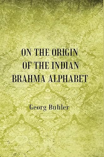 Imagen de archivo de On the Origin of the Indian Brahma Alphabet a la venta por Books Puddle