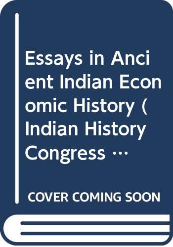 Beispielbild fr Essays in ancient Indian economic history. zum Verkauf von Antiquariat Alte Seiten - Jochen Mitter