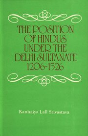 9788121502245: The Position Of Hindus Under The Delhi Sultanate 1206-1526