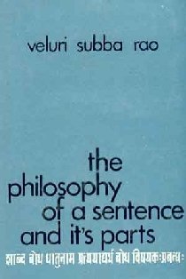 9788121504089: The Philosophy of a Sentence and it's parts