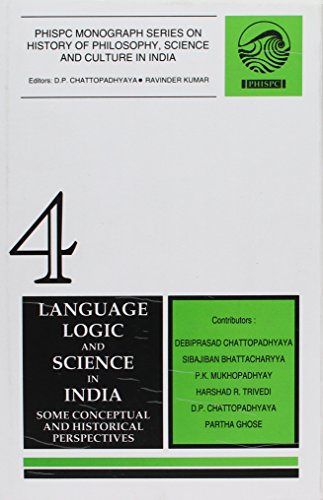 9788121506892: Language Logic and Science in India: Some Conceptual and Historical Perspectives