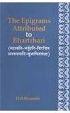 9788121509756: The Epigrams Attributed to Bhartrhari