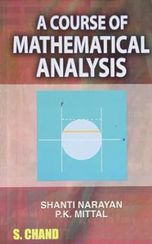 Stock image for A Course of Mathematical Analysis for sale by GF Books, Inc.